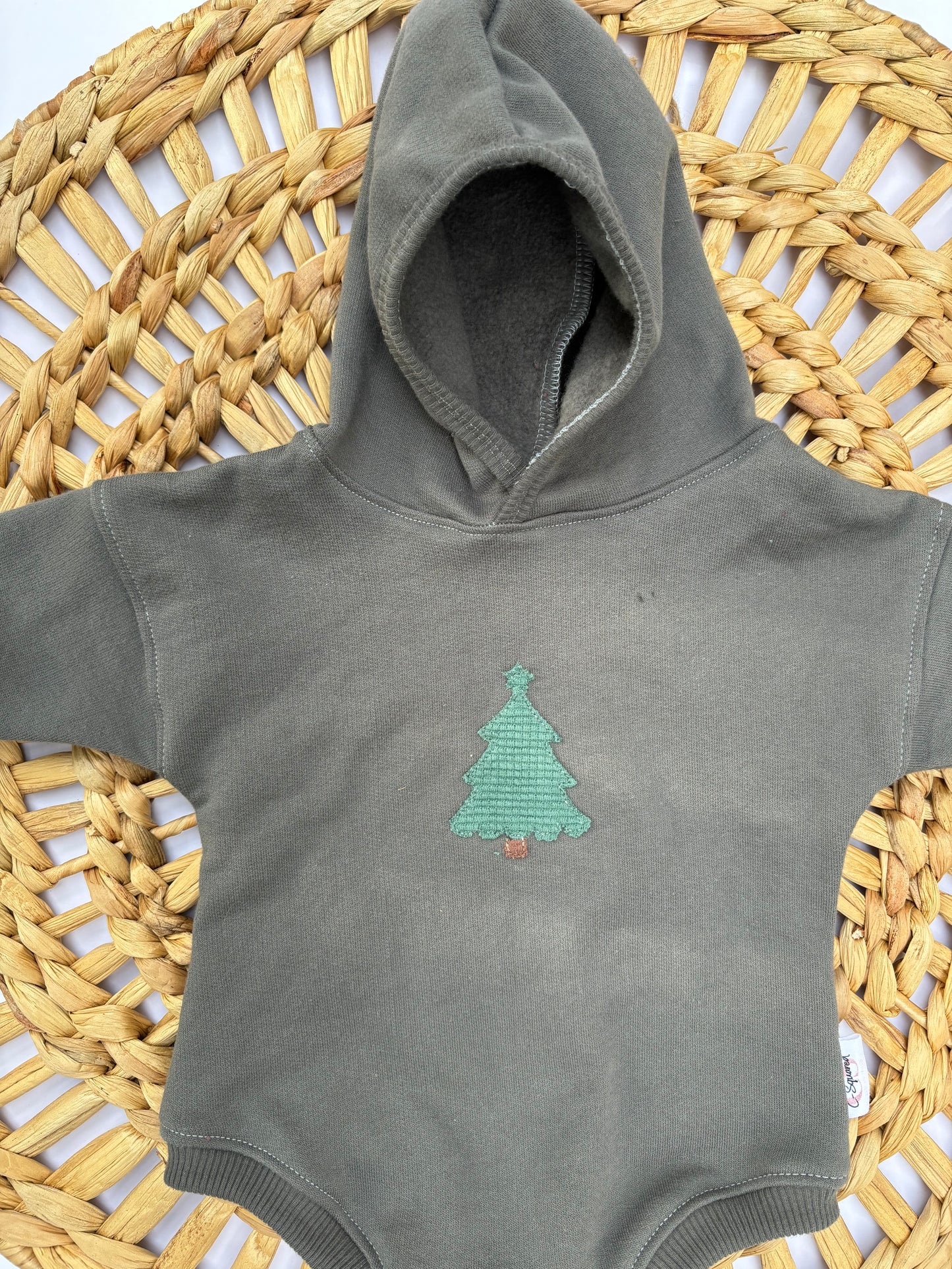 Cotton Fleece Oversized Sweater Romper