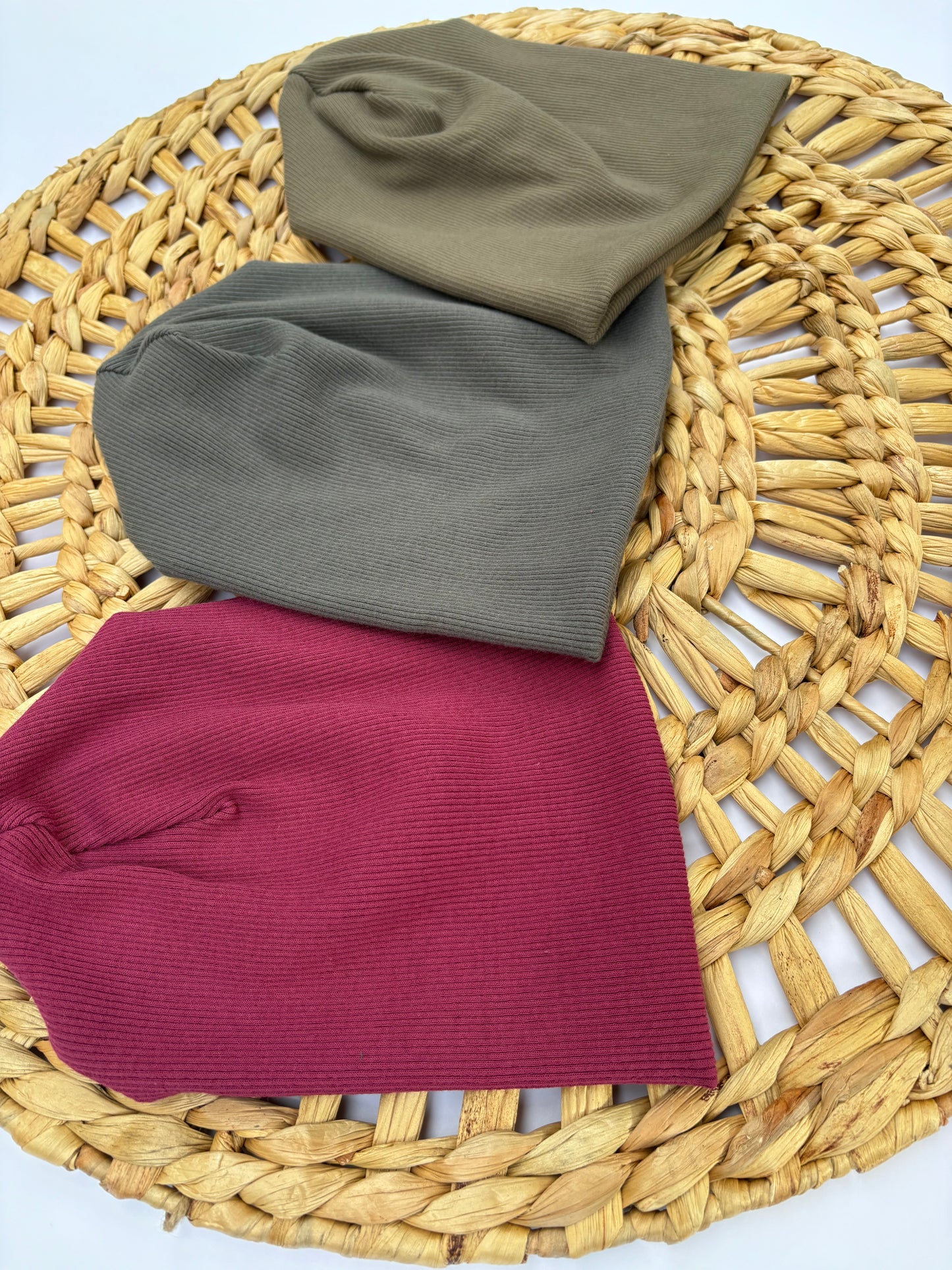 Cotton Rib Slouchy Beanie