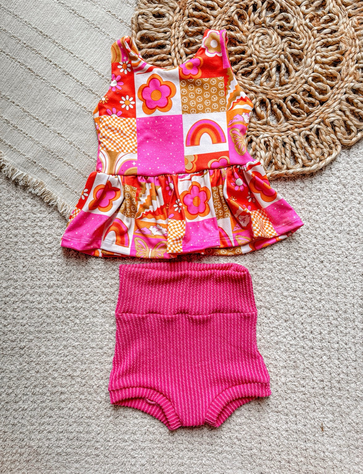 18/24 Olive peplum and bummies