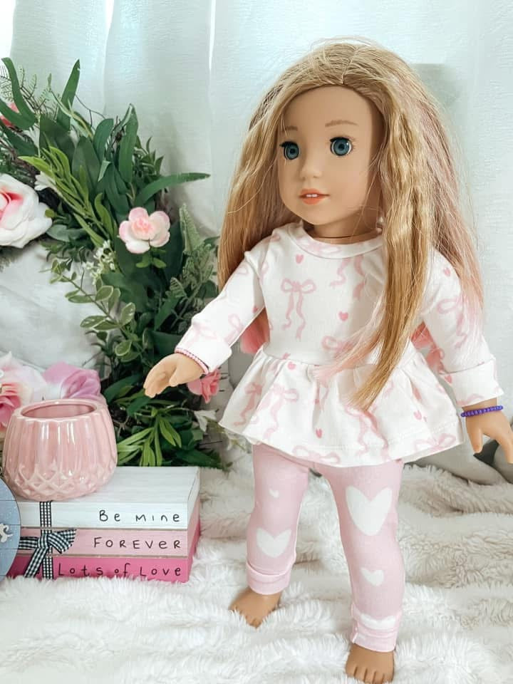 Doll Peplum/Leggings Set