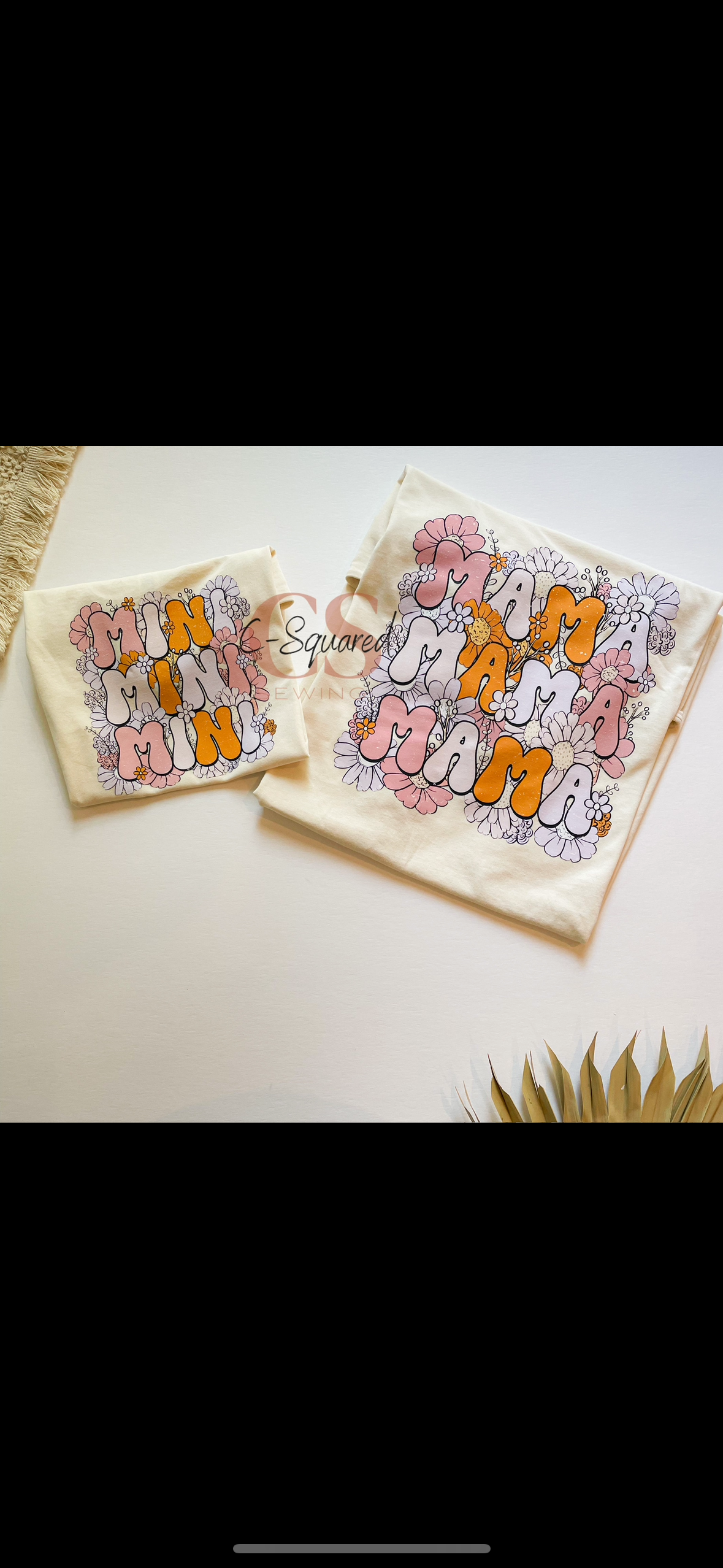 Mama (L) and Mini (3T) T Shirt Set
