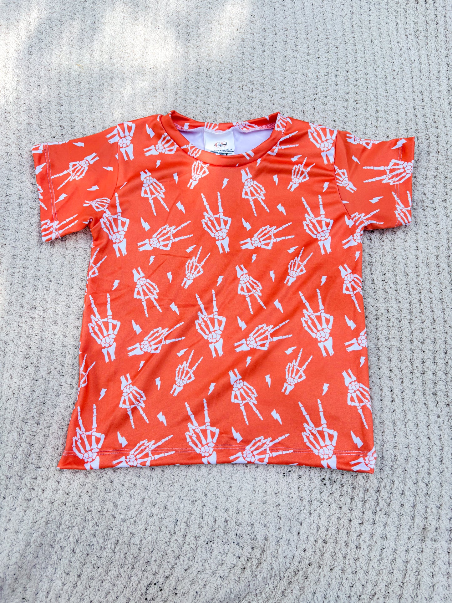 Skeleton Hands Basic Tee and Play Shorts