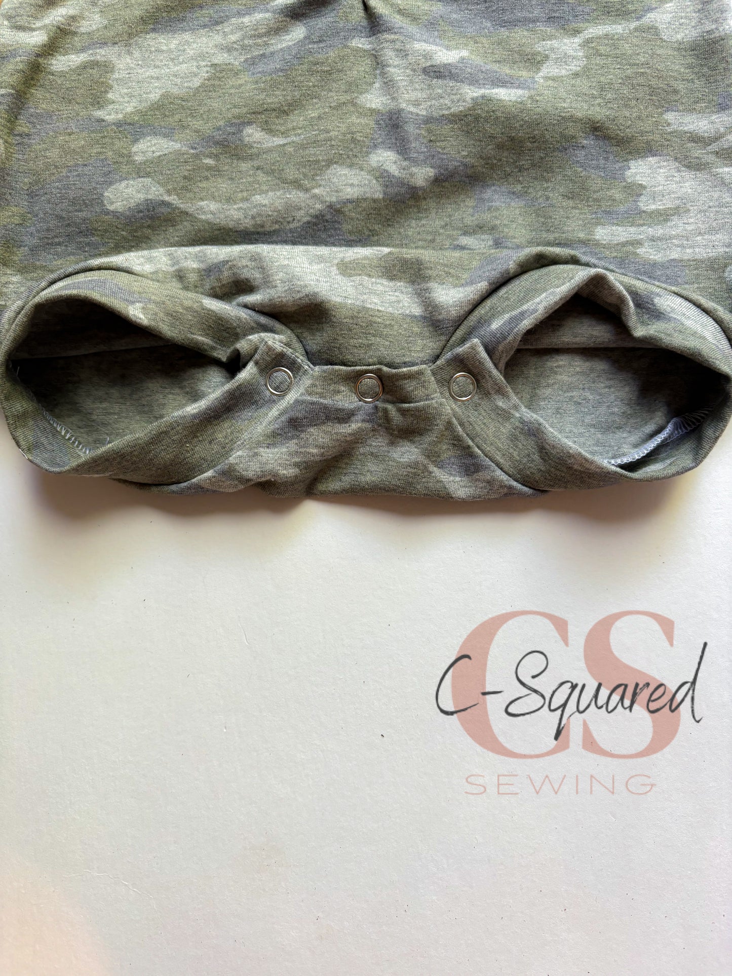 Neutral Camo Placket Rompers