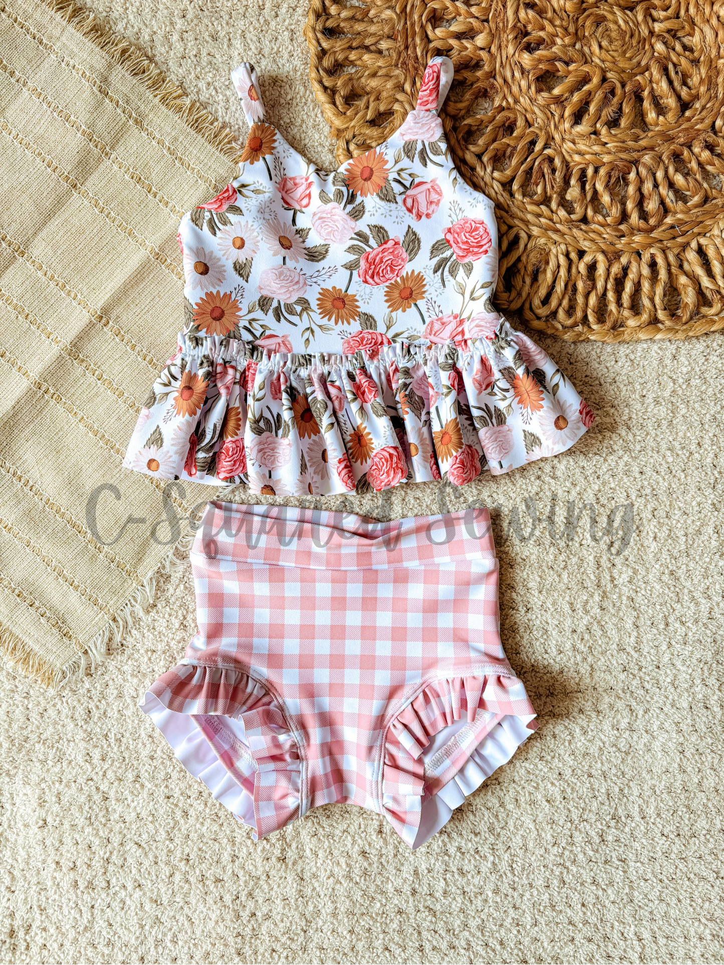 Ruffle Swim Top