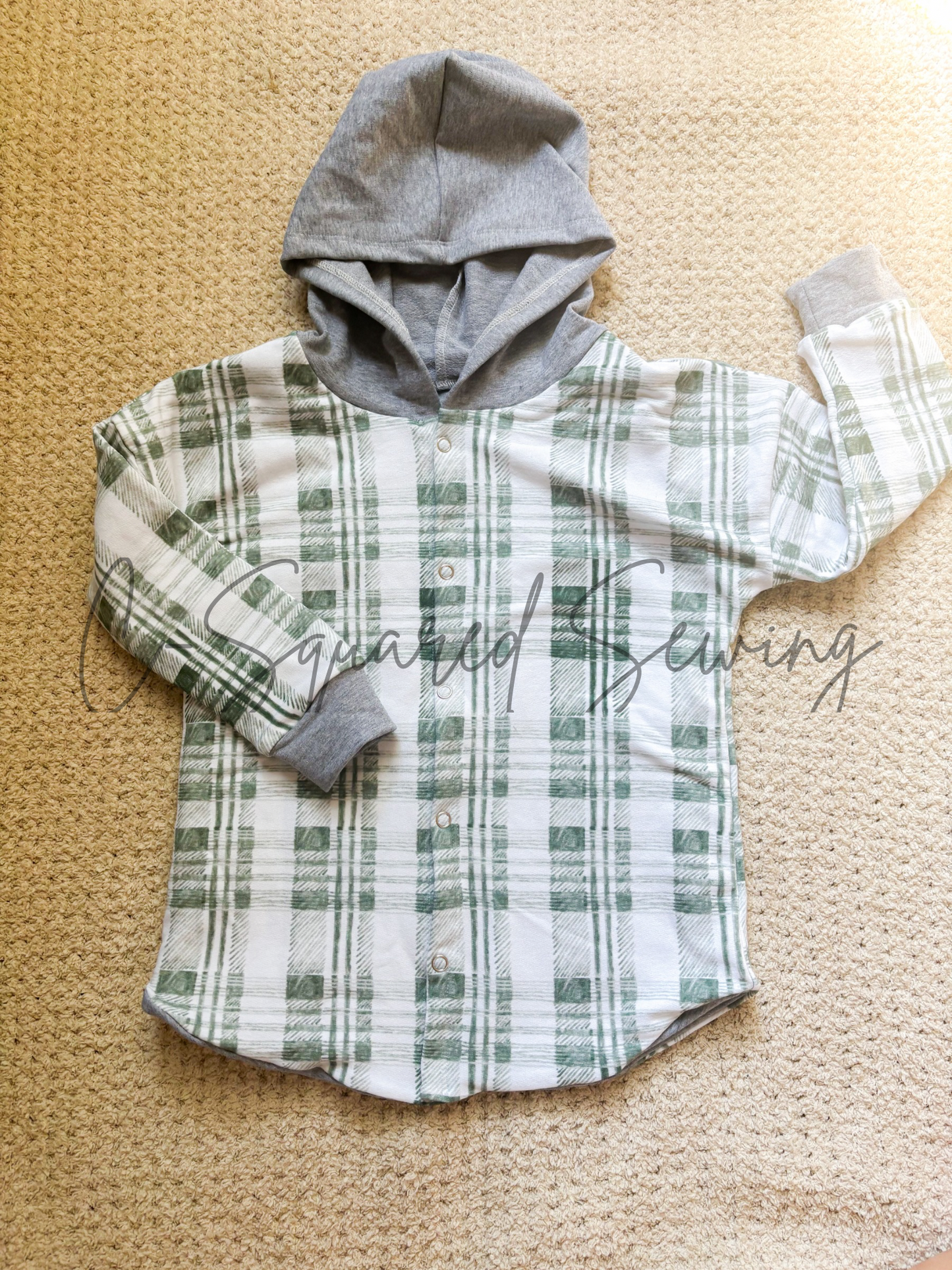 Green Plaid Shacket