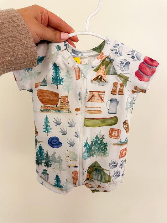 Camping Shortie Zipper Pjs