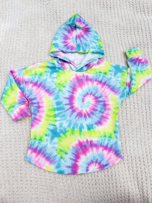 Tie Dye Urban Rib Hooded Tee