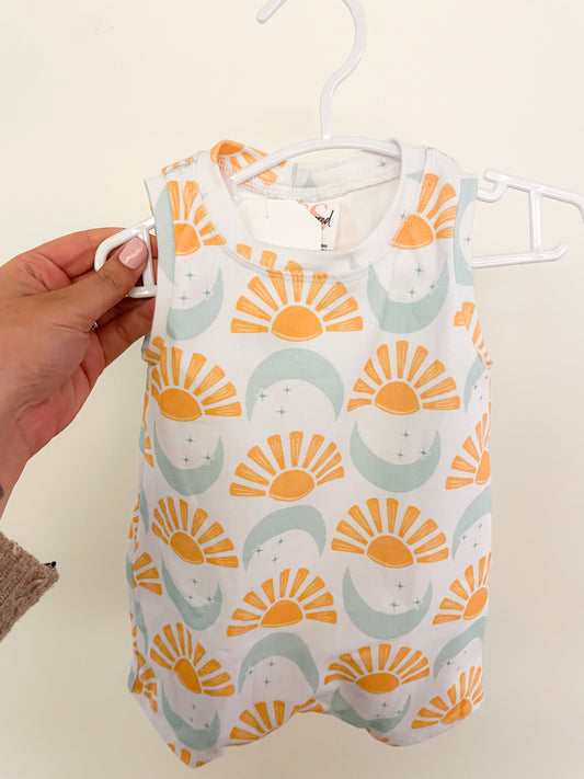 Suns and Moons Tank Romper