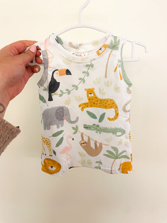 Zoo Animals Tank Romper