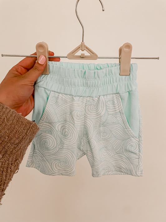 Blue/Waves Jogger shorts