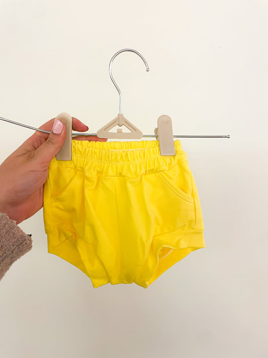 Yellow Pocket Shorties